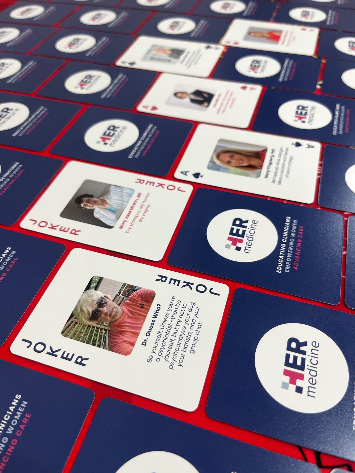 CUSTOM FRONT AND BACKS HER MEDICINE PLAYING CARDS